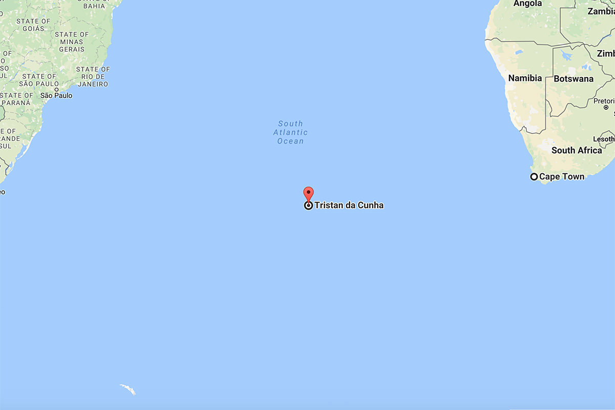 Tristan da Cunha Map
