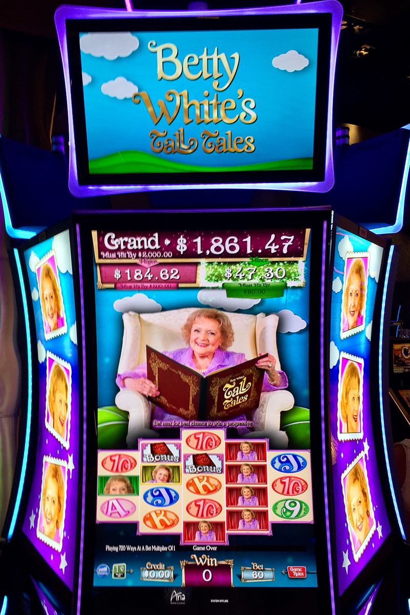 Betty White Slots at the Aria Hotel in Vegas