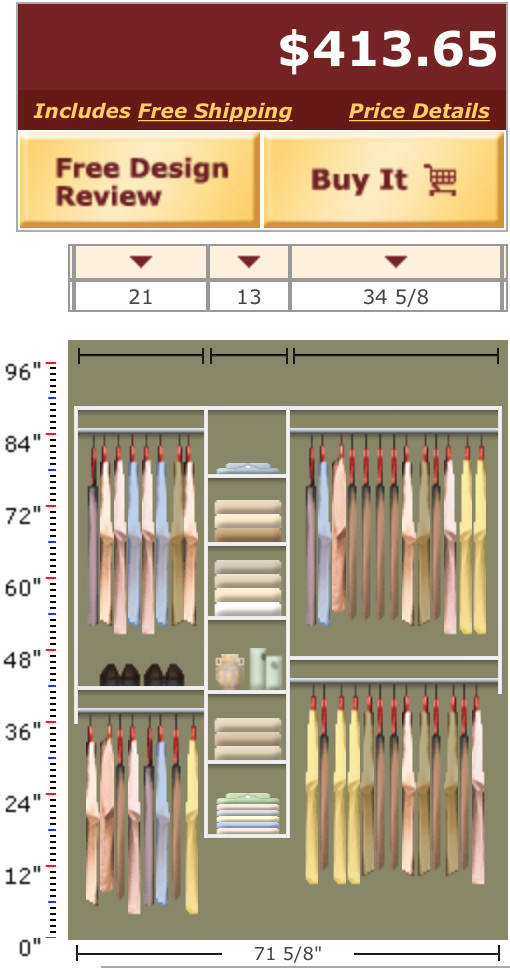 Expensive Closet Organizer!