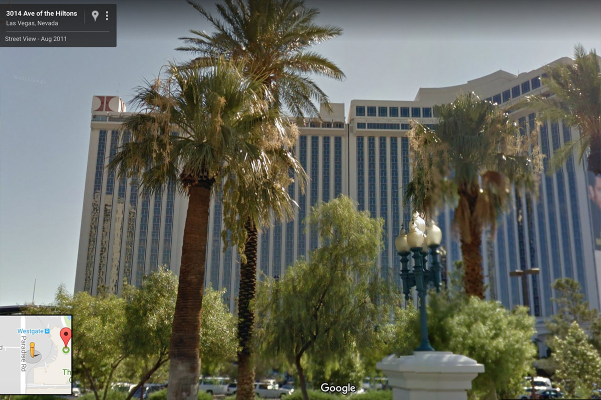 The Hilton Las Vegas in Google Maps StreetView!