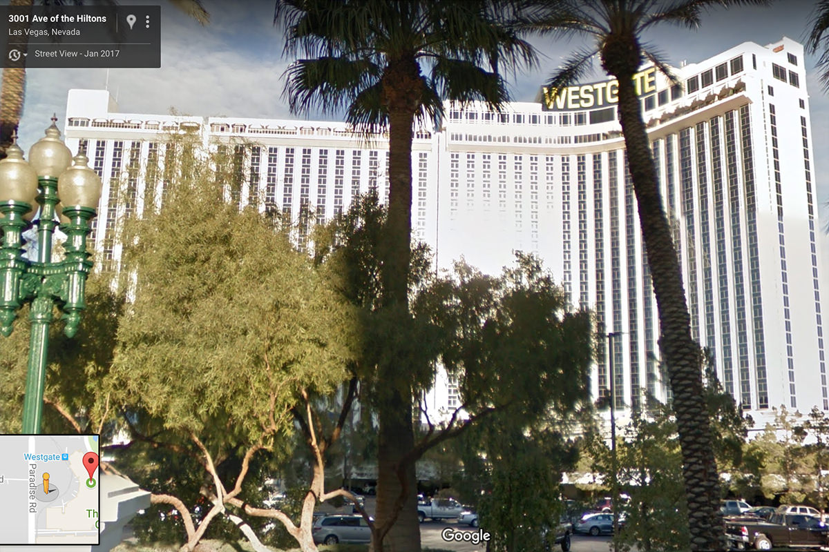 The Westgate Las Vegas in Google Maps StreetView!