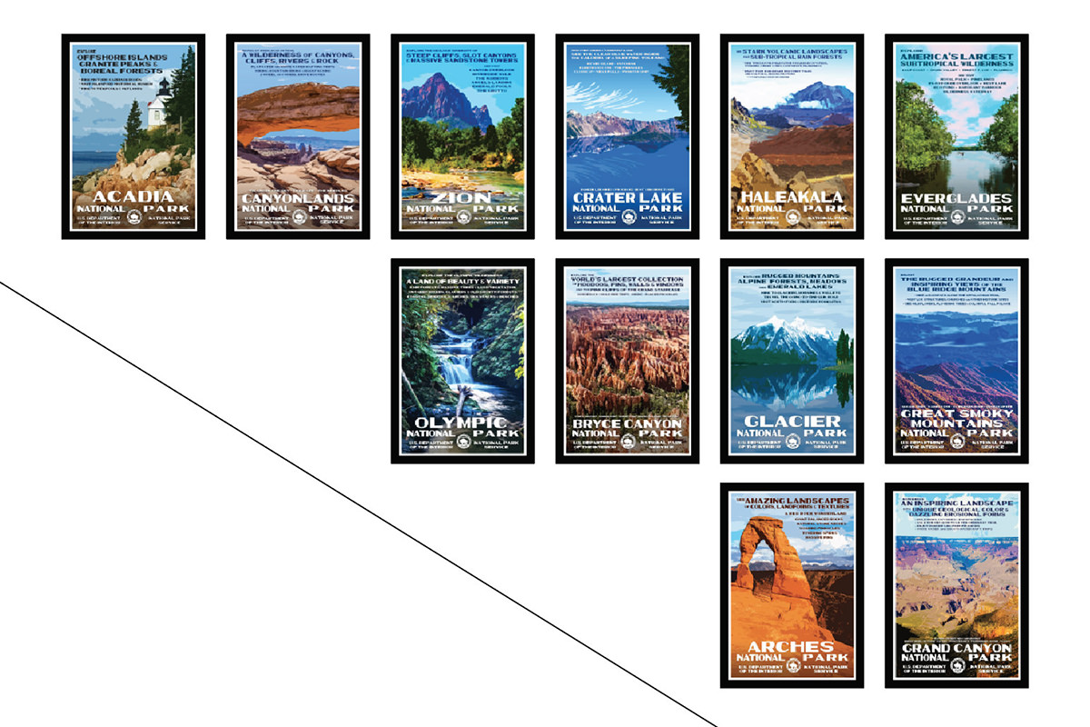 Dave's National Parks Poster Plan