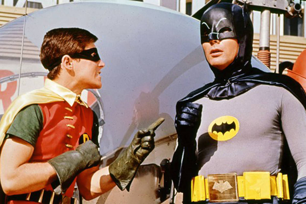 Adam West and Burt Ward as Batman and Robin!