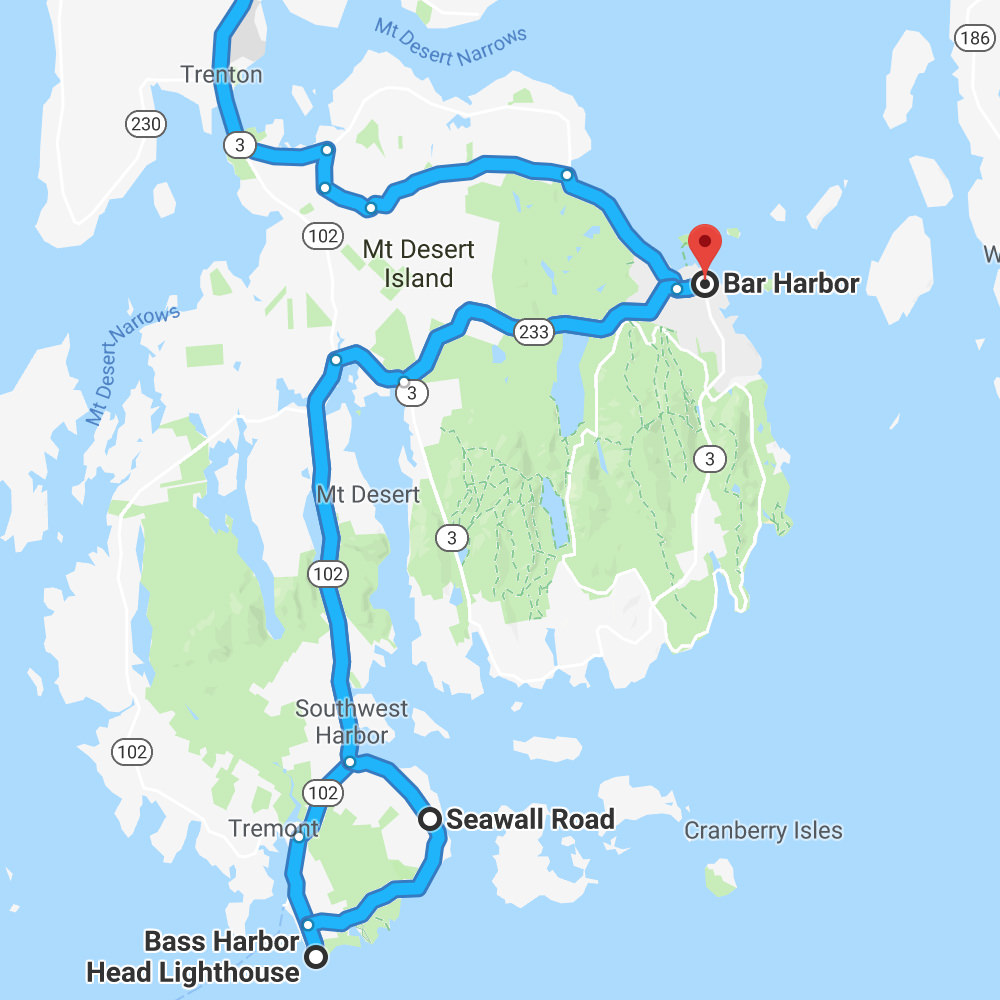 Acadia Friday map