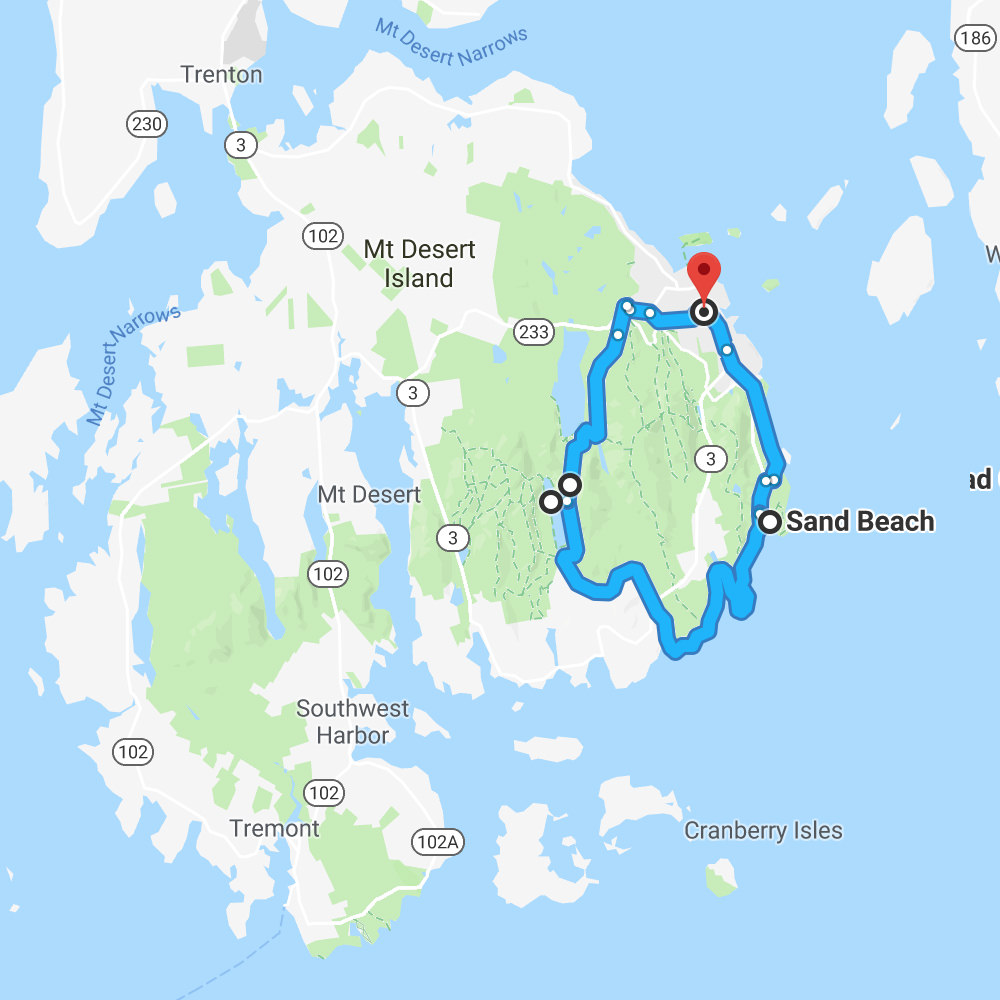 Acadia Friday map