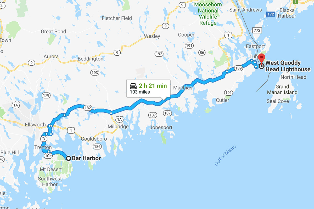 Acadia Friday map