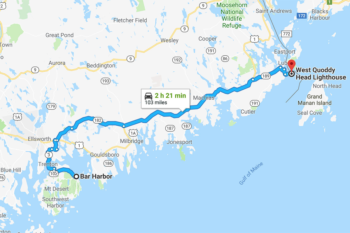 Acadia Friday map