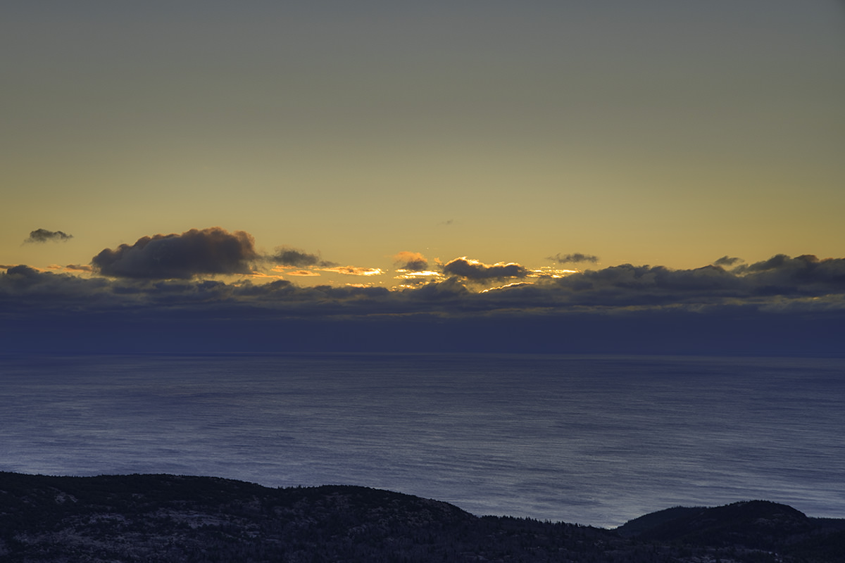 Sunrise from Cadillac Mountain in Acadia