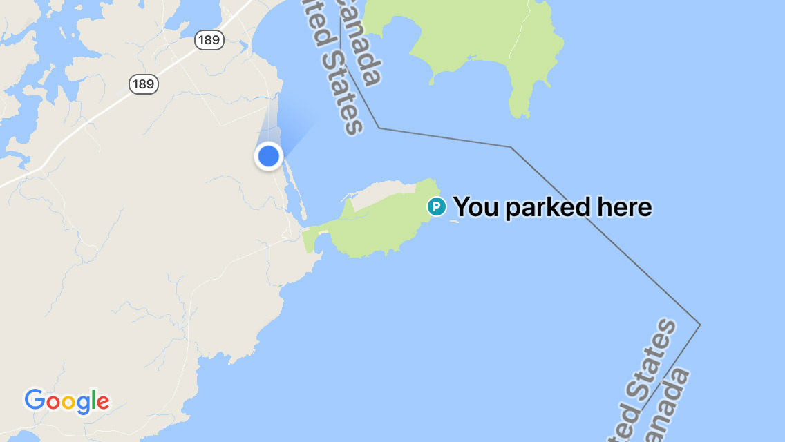 Google Maps Parking Spot