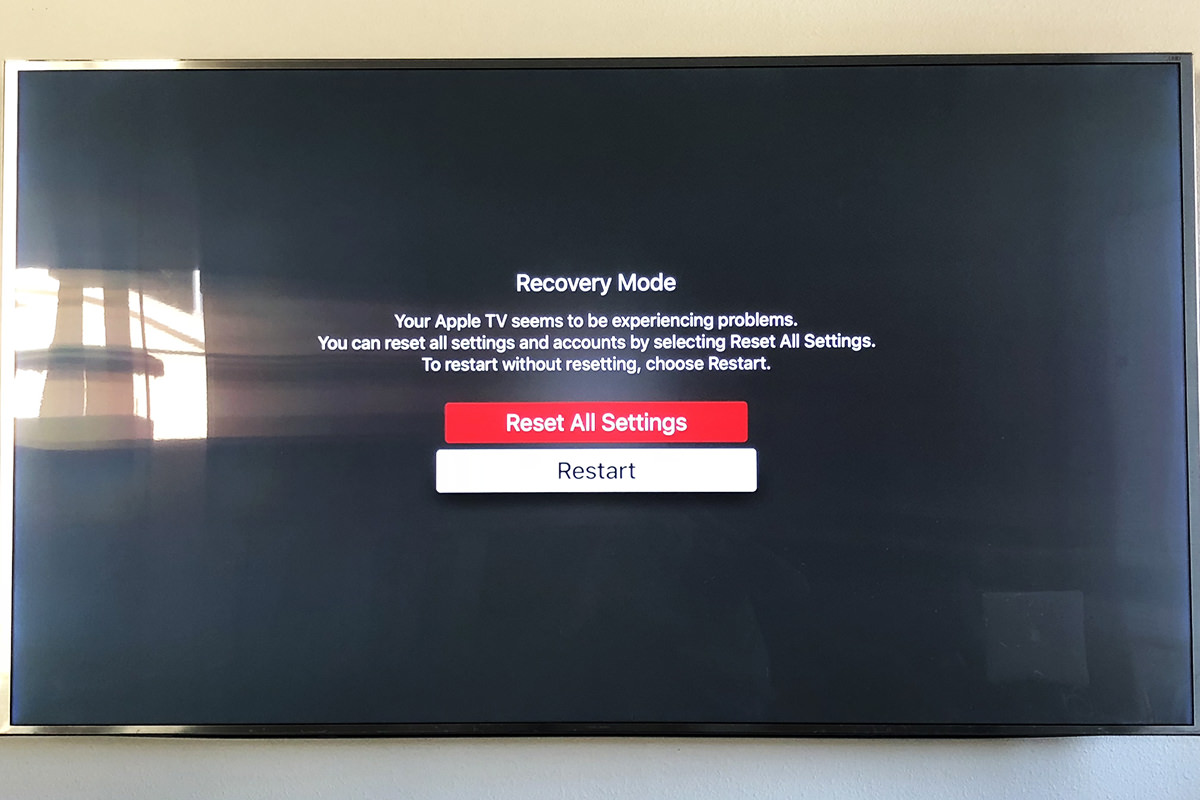 AppleTV Goes Reset