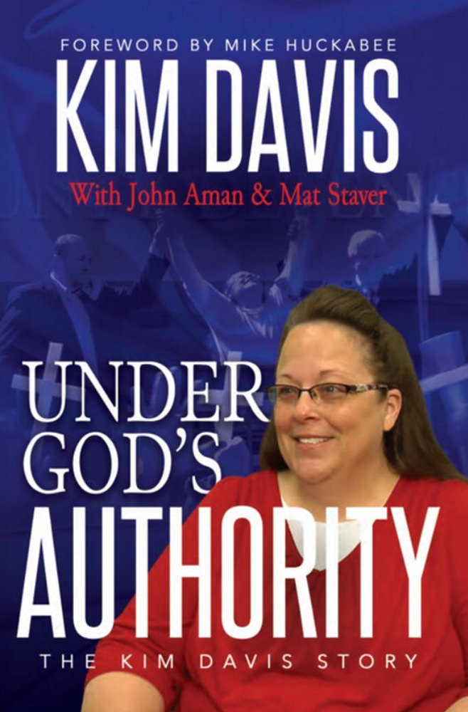 Stupid hypocritical asshole Kim Davis has a book!