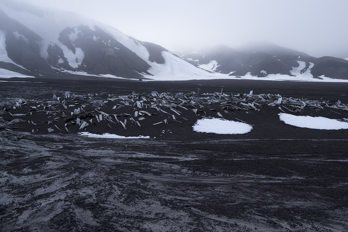 Whaler's Bay on Deception Island Antarctica