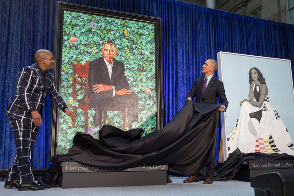 President Obama Portrait by Kehinde Wiley