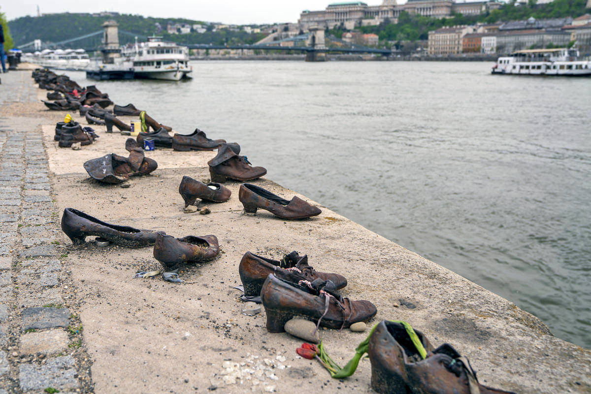 Shoes on the Danube Bank in Budapest