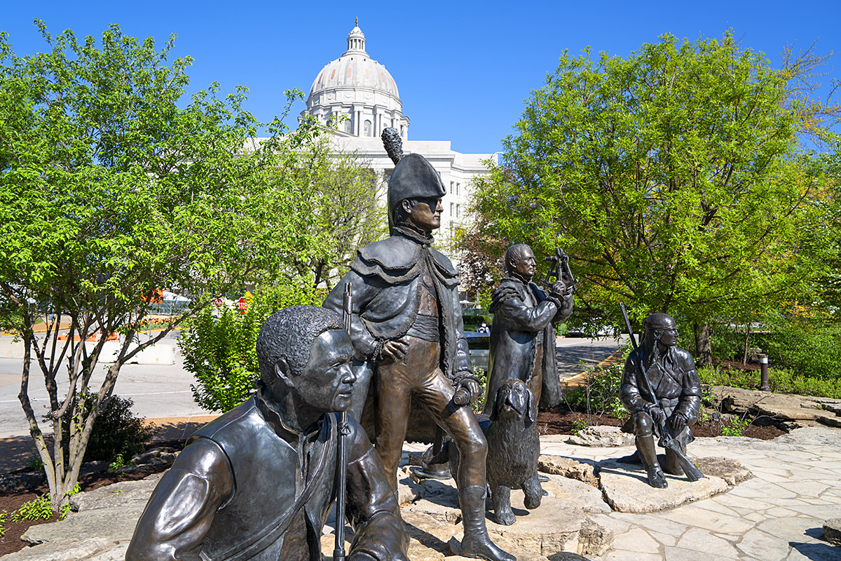 Jefferson City State Capitol Lewis and Clark