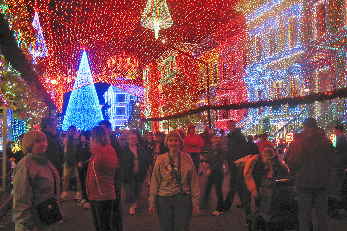 Mom at The Osborne Family Spectacle of Dancing Lights