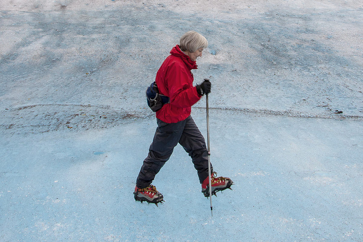 Mom Climbing Glaciers in Alaska