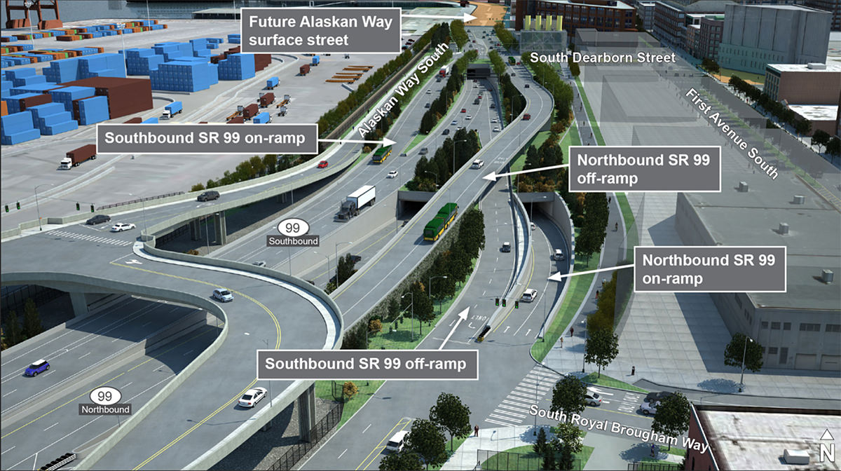 Seattle's SR-99 Tunnel On/Off Ramps