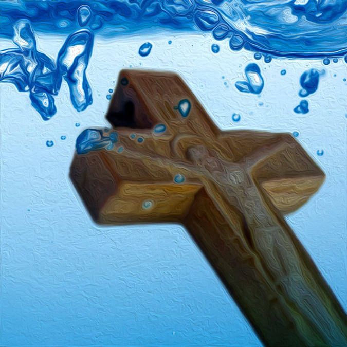 Cross in Water