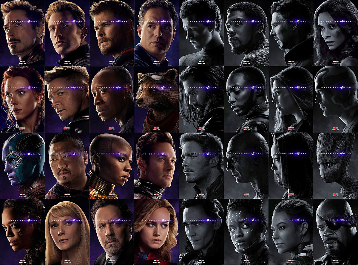 Avengers Endgame Character Posters