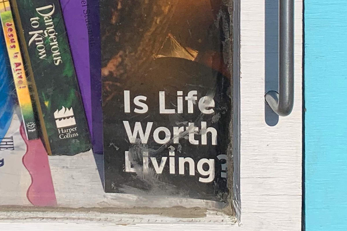 Little Library Box — Is Life Worth Living Pamhplet!