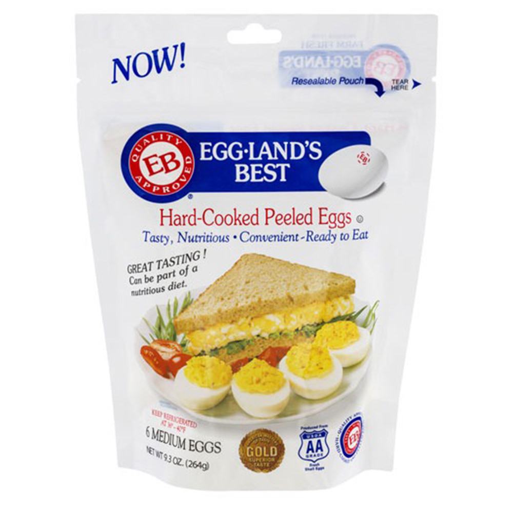 A Bag of Egg-Land's Best pre-hard-boiled and pre-shelled eggs!