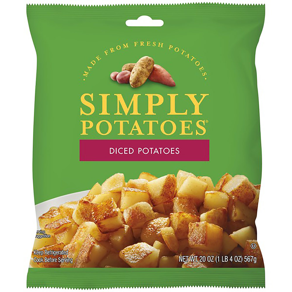 A Bag of Simply Potatoes pre-peeled and pre-diced for your eating pleasure!