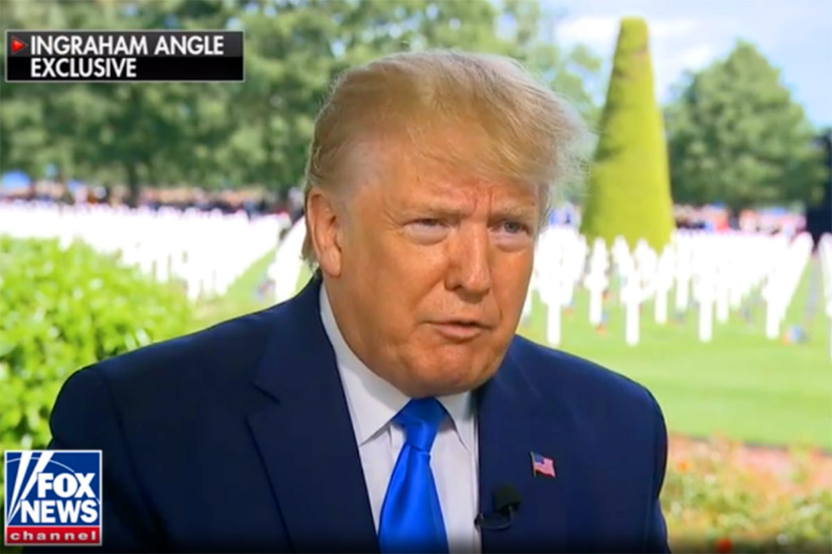 President Trump at Normandy Making an Ass Out of Himself and the Rest of the Country!
