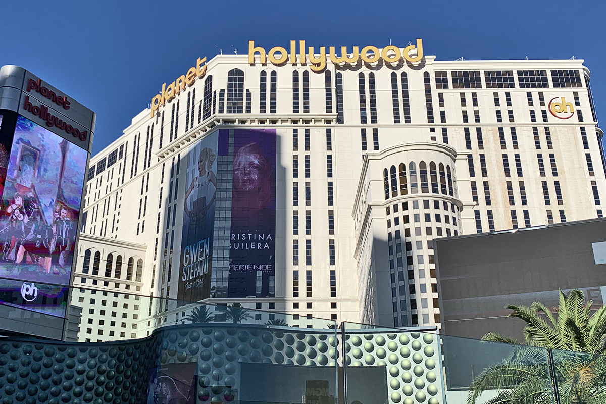 The Planet Hollywood hotel and casino in Las Vegas. Surprisingly boring for the Las Vegas Strip.