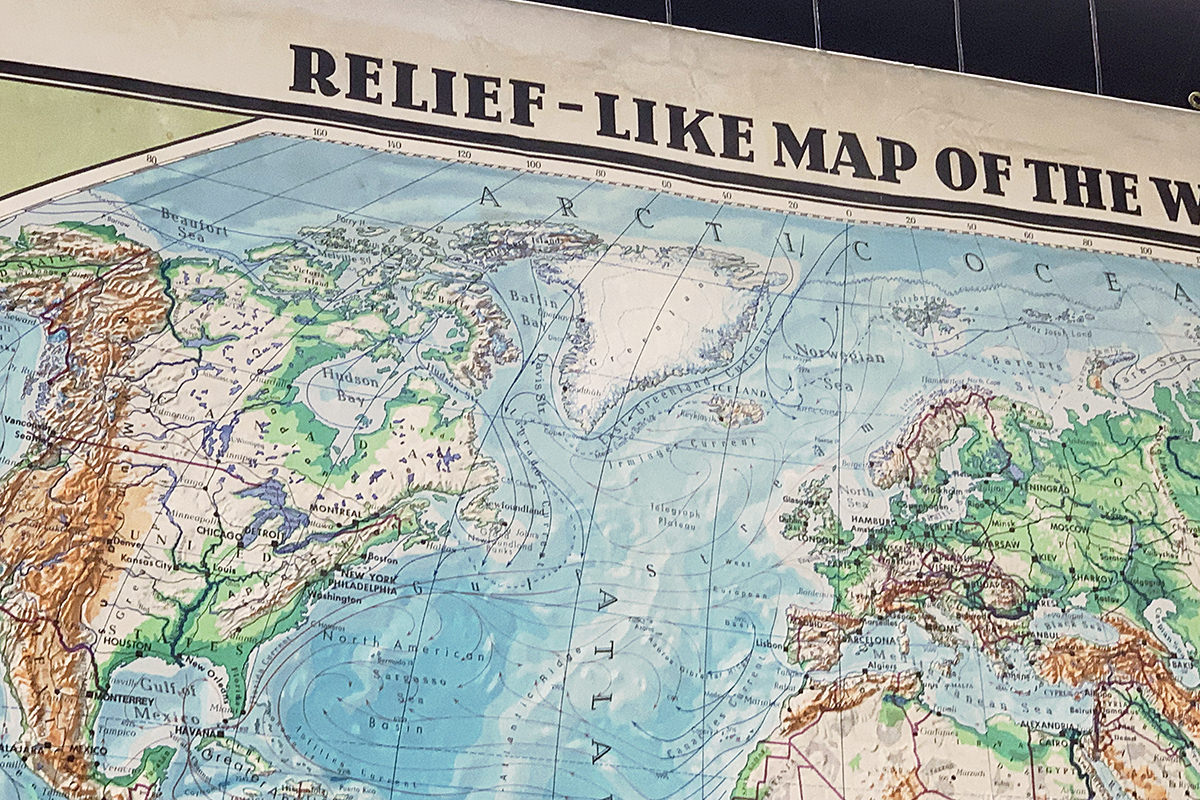 RELIEF-LIKE MAP OF THE WORLD!