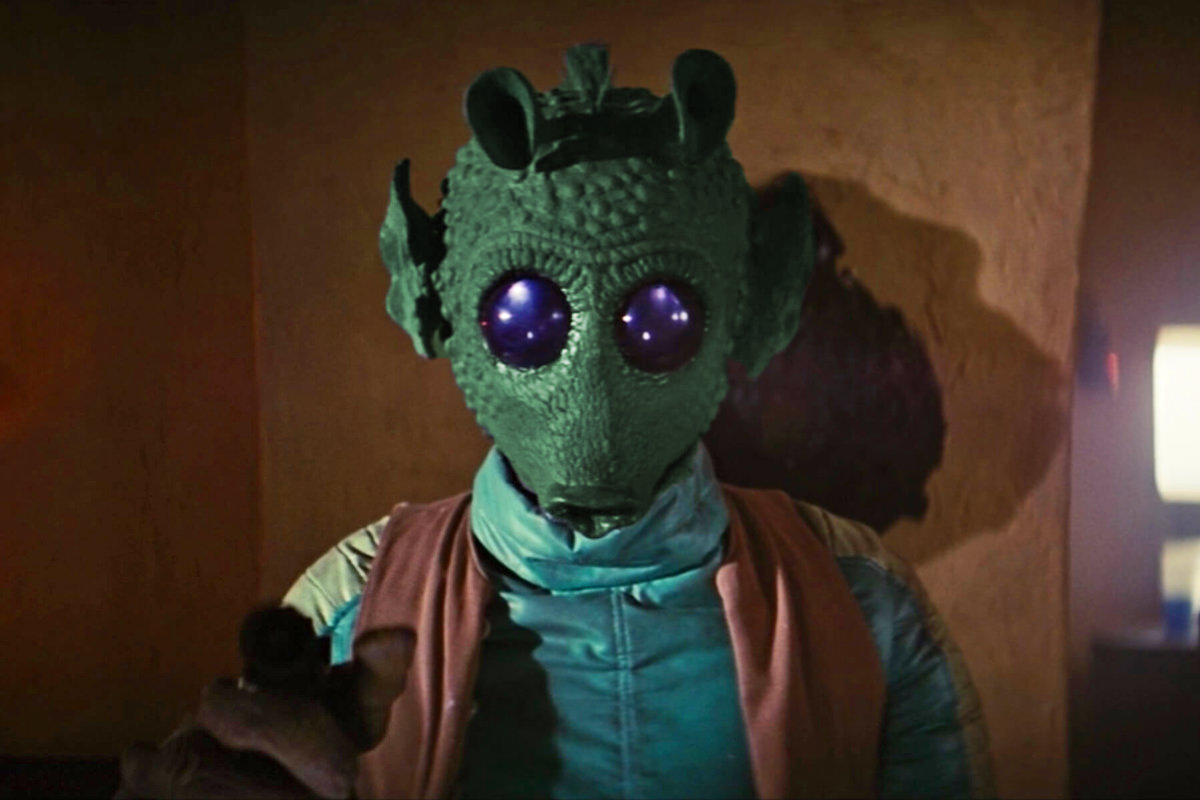 Greedo from Star Wars looking manacing.