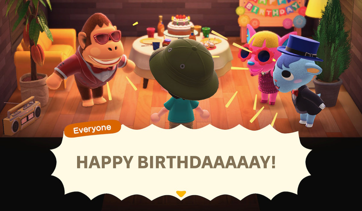 My animal friends throwing me a birthday party.