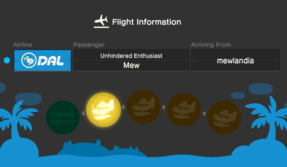 A flight information board showing somebody flying to my island.