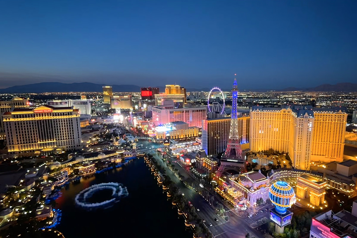 Gorgeous video still of Las Vegas at Night.