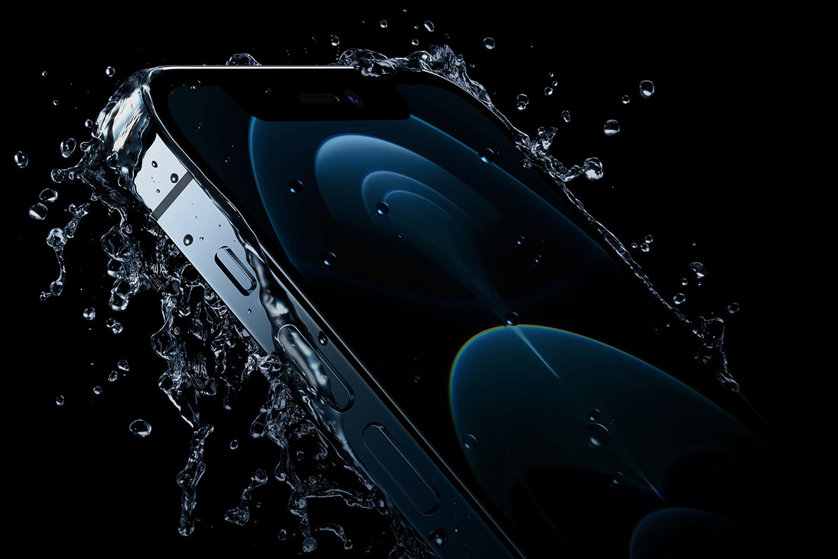The beautiful iPhone 12 Pro with a stunning stainless-steel band around the edges.