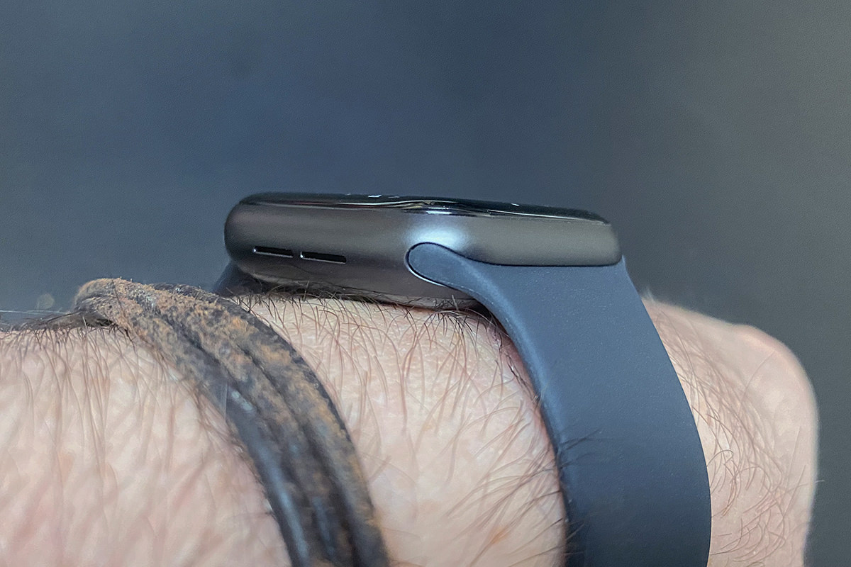 Apple Watch Series 6 looking big on my puny arm.