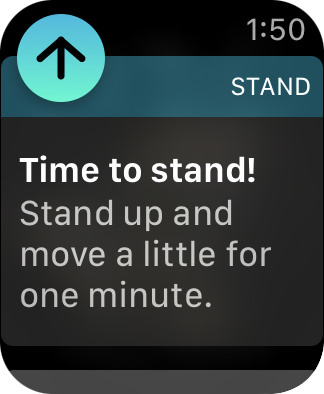 Reminder to Stand on Apple Watch!