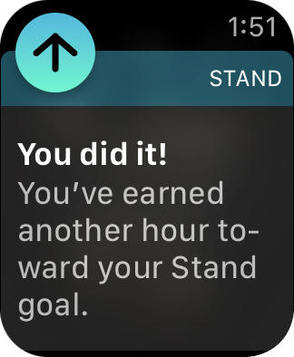 You did it! on Apple Watch!