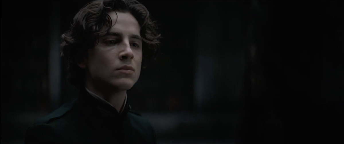 Timothée Chalamet as Paul Atreides.