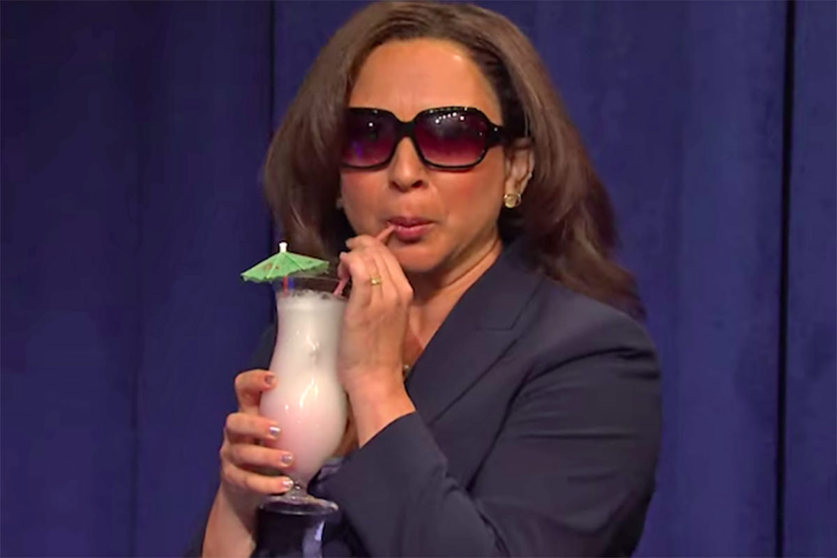 Maya Rudolph being Kamala Harris.