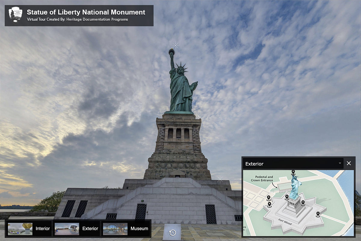 The Statue of Liberty in the Daytime.