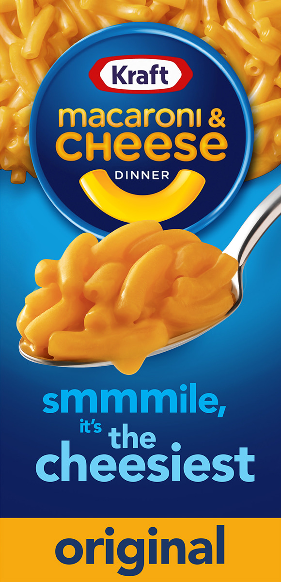 Kraft Macaroni and Cheese boxed Kraft Dinner.