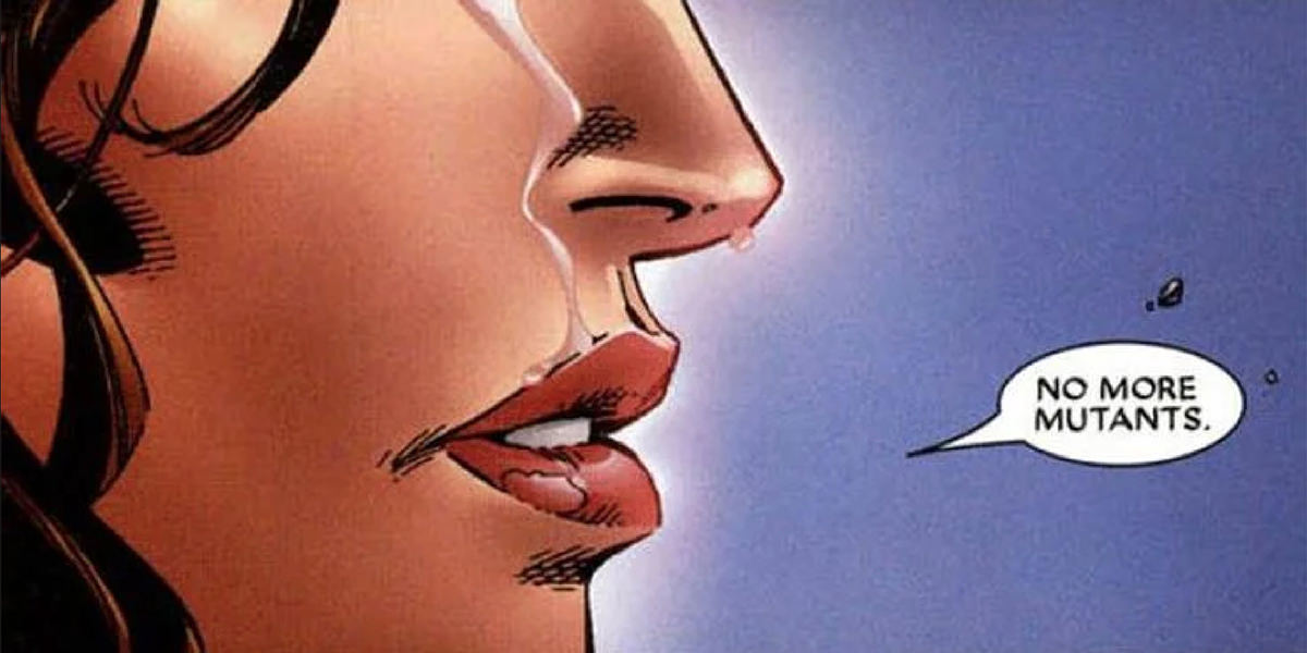 Wanda saying NO MORE MUTANTS.