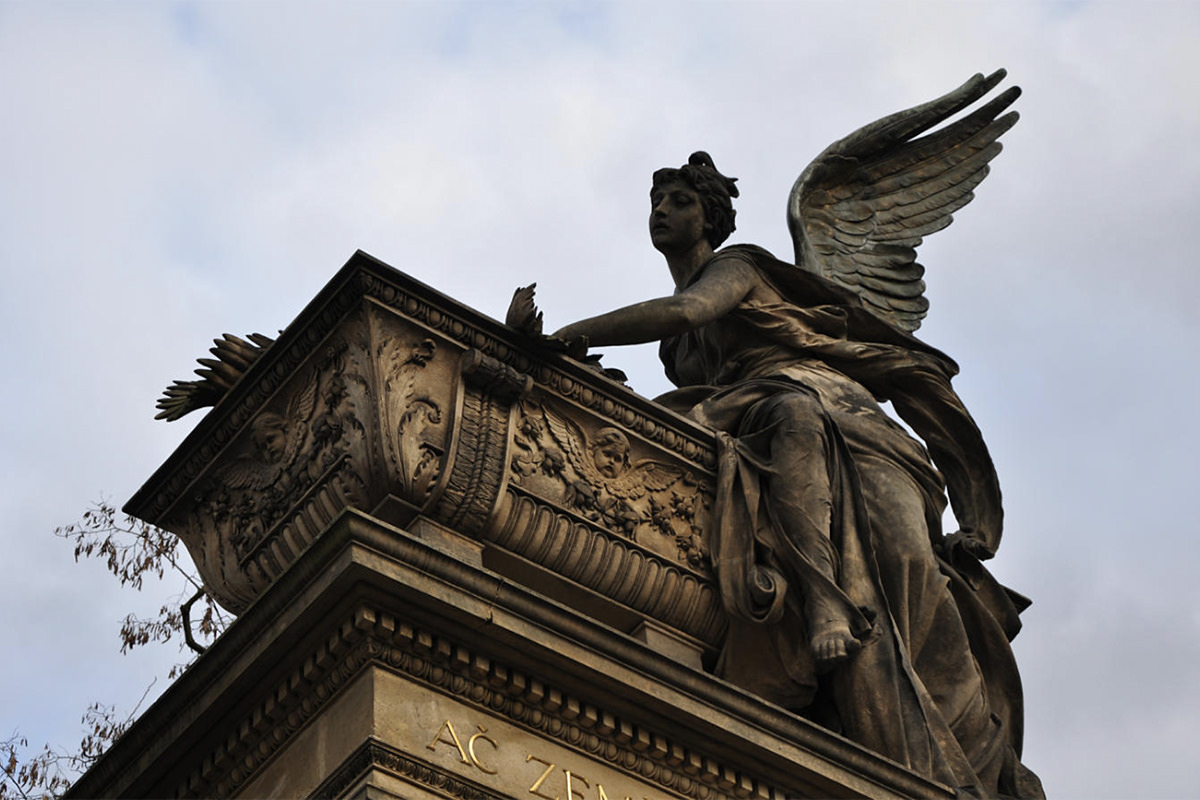 Angel at Vyšehrad Statue and Monument