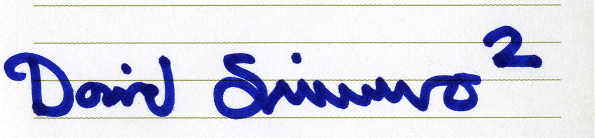 My fancy adjusted earlier signature.