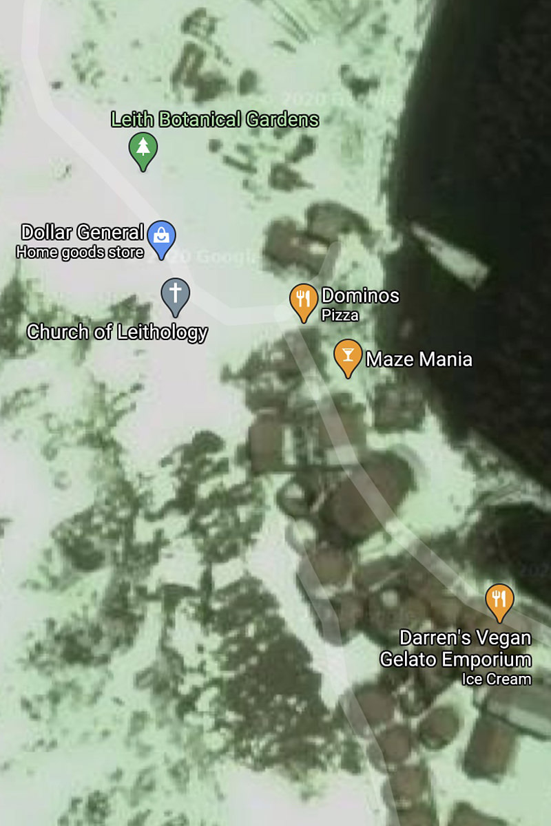 Google Map of South Georgia Island.