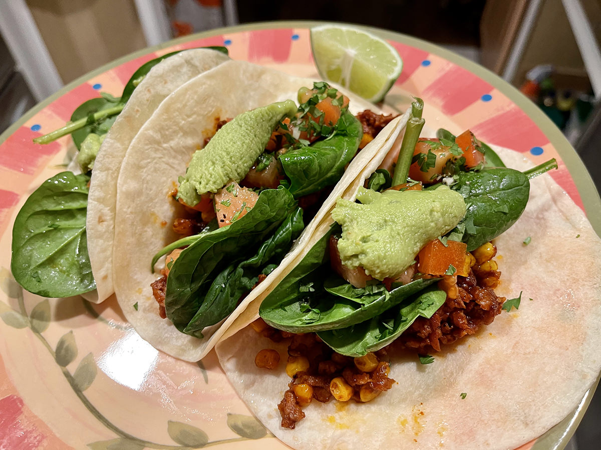 My tacos, which were horrific on my digestive system.