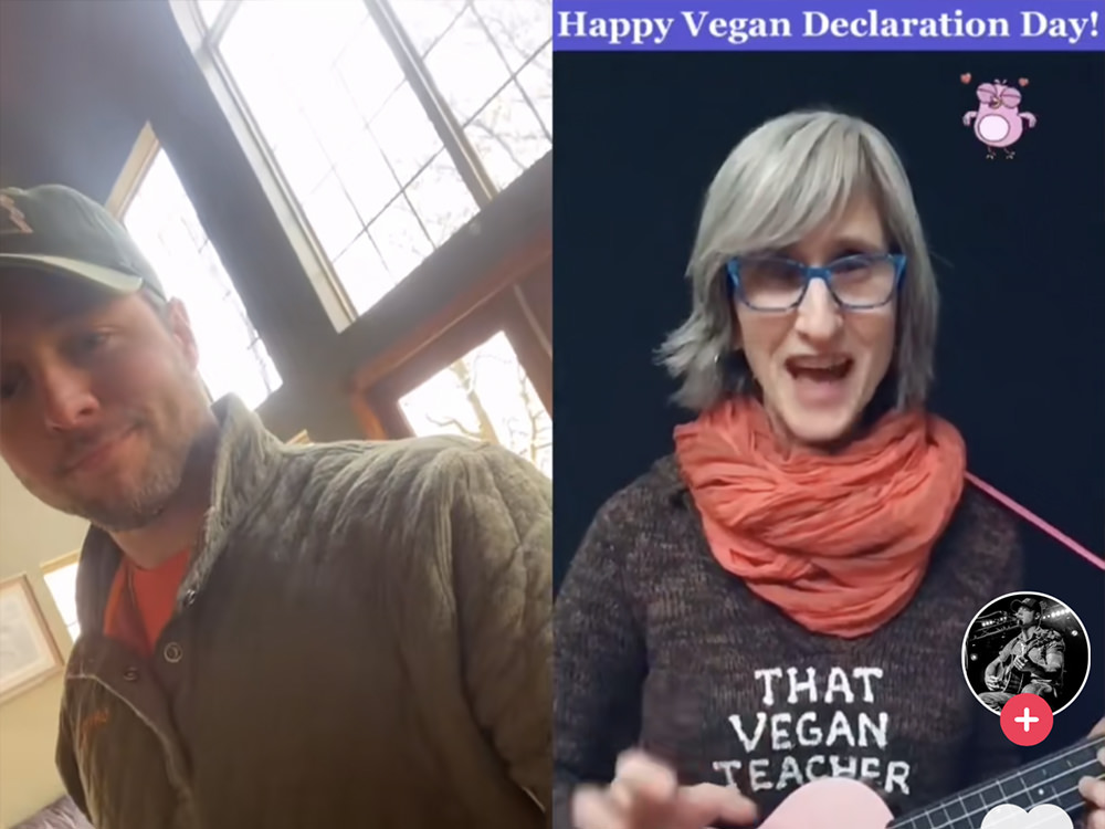 That Vegan Asshole being an asshole in a TikTok duet