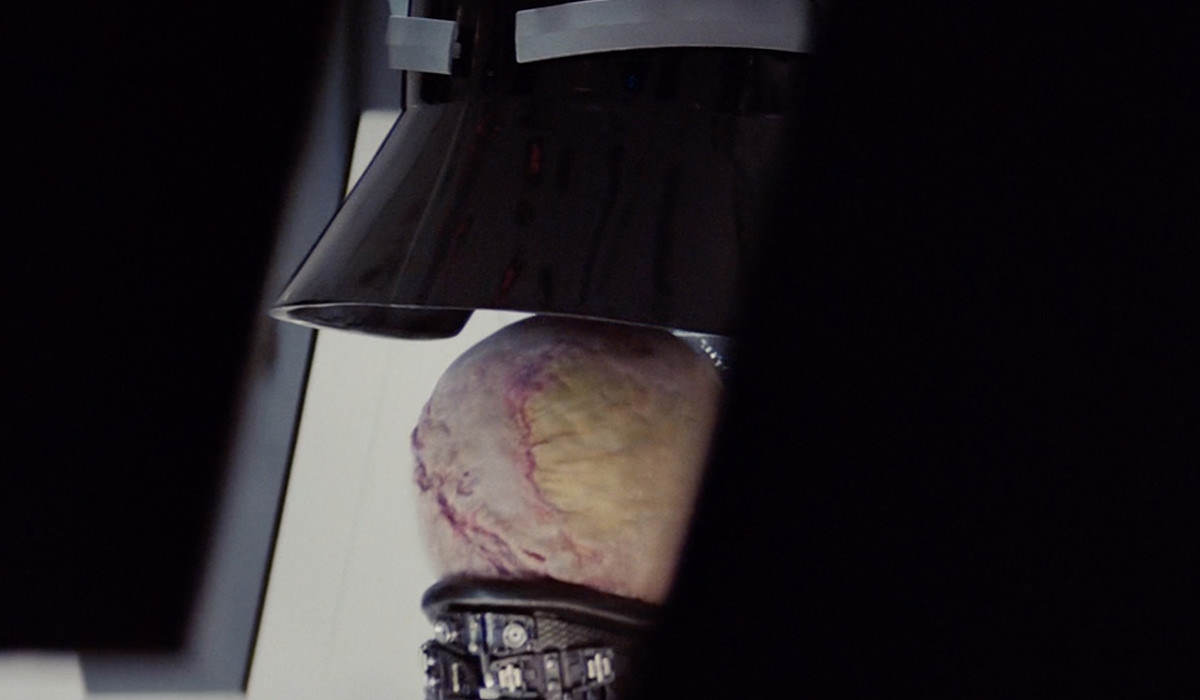 The back of Vader's scarred head revealed!