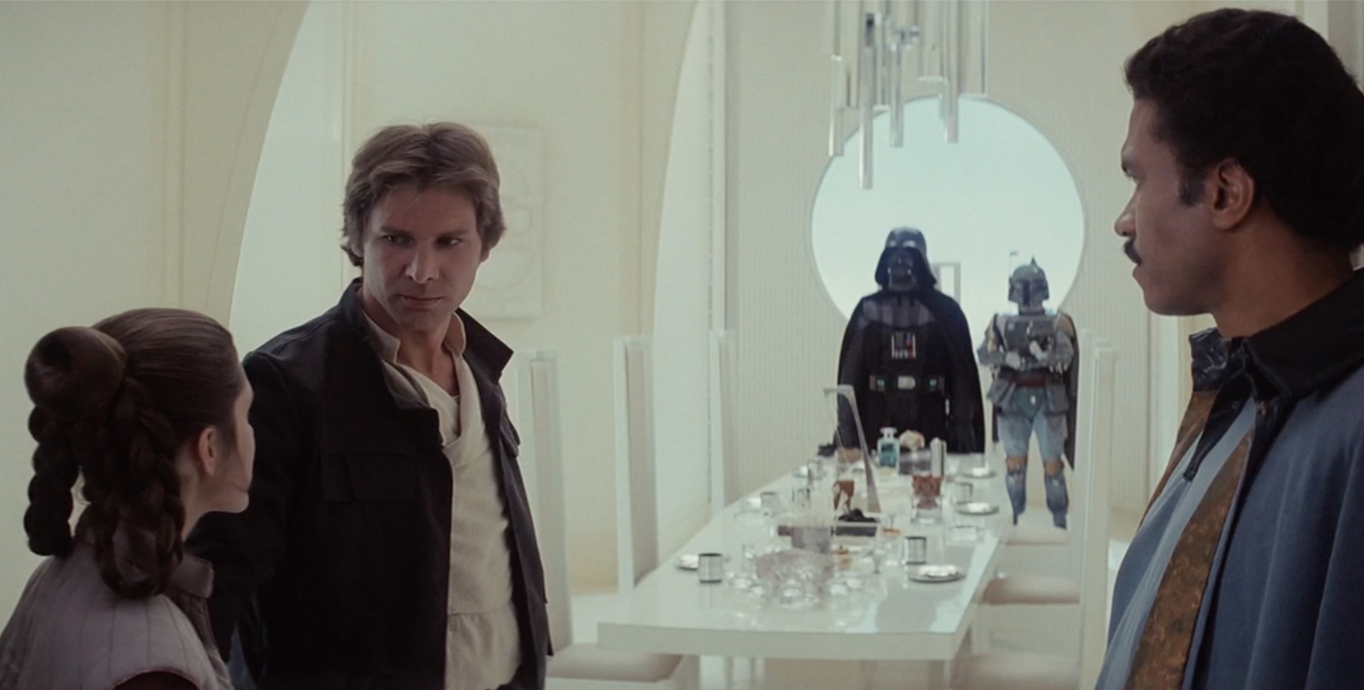 Darth Vader invites our heroes to dinner!